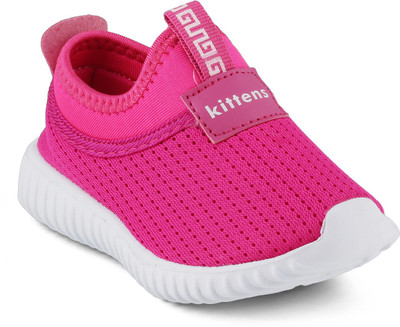 

KITTENS Girls Slip on Sneakers(Pink, Fuschia