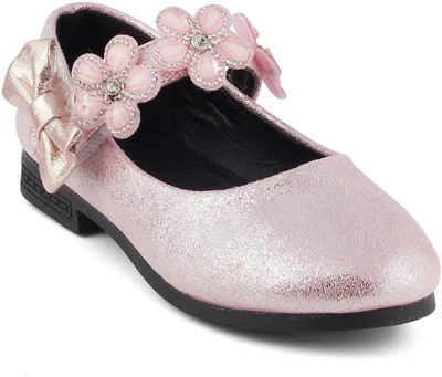 

KITTENS Girls Velcro Ballerinas(Pink
