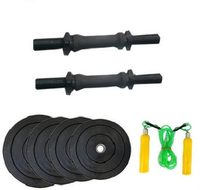 

HEALTH FIT INDIA ONLINE SERIES 12KG WEIGHT , DUMBEL RODS WITH WOODEN SKIPPING ROPE Home Gym Kit