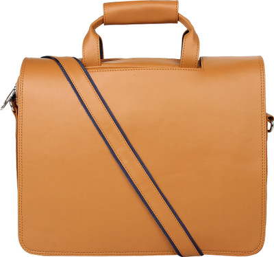

P&Y Fashion 12 inch Laptop Messenger Bag(Tan)