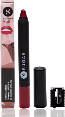 

Sugar Cosmetics Matte As Hell Crayon Lipstick 10 Cherry Darling(10 Cherry Darling (Cherry Red), 2.8 g)