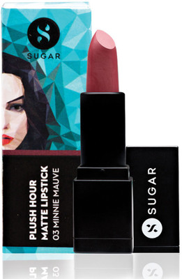 

Sugar Cosmetics Plush Hour Matte Lipstick(03 Minnie Mauve (Rose Mauve))