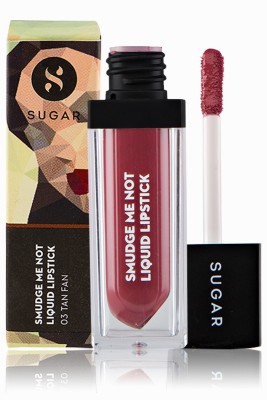 

Sugar Cosmetics Smudge Me Not Liquid Lipstick 03 Tan Fan(03 Tan Fan (Mauve Nude), 4.5 ml)