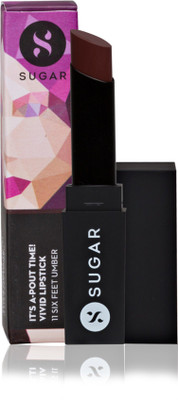 

Sugar Cosmetics It's A-Pout Time! Vivid Lipstick 11 Six Feet Umber(11 Six Feet Umber (Mocha Brown))