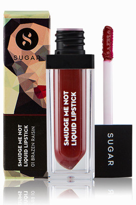 

Sugar Cosmetics Smudge Me Not Liquid Lipstick 01 Brazen Raisin(01 Brazen Raisin (Burgundy), 4.5 ml)