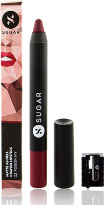 

Sugar Cosmetics Matte As Hell Crayon Lipstick 03 Poison Ivy(03 Poison Ivy (Wine))