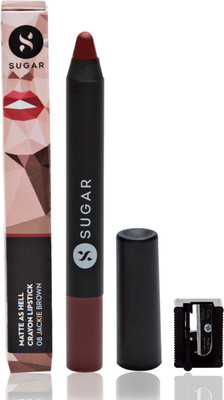 

Sugar Cosmetics Matte As Hell Crayon Lipstick 08 Jackie Brown(08 Jackie Brown (Reddish Brown), 2.8 g)