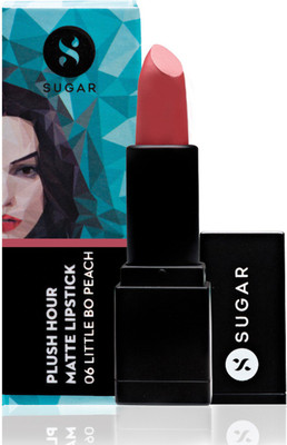 

Sugar Cosmetics Plush Hour Matte Lipstick(06 Little Bo Peach (Soft Peach))