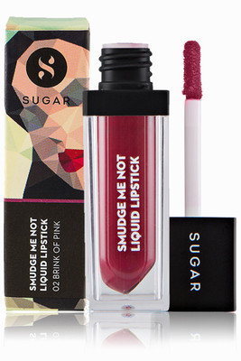 

Sugar Cosmetics Smudge Me Not Liquid Lipstick 02 Brink Of Pink(02 Brink Of Pink (Plum Rose), 4.5 ml)