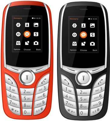 I Kall K301 Combo of two mobile(Red & Black white)