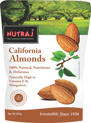 

Nutraj California Almonds, 250g Almonds(250 g, Pouch)