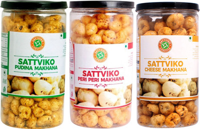 

Sattviko Healthy and Crunchy Makhana Pet Jar Combo(225 g, Box)