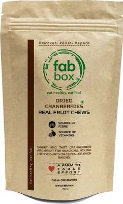 

FabBox Naturally Dried Cranberries(80 g, Pouch)