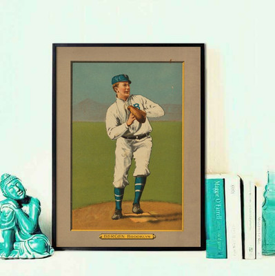 

baseball card portait Fine Art Print(18 inch X 13 inch)
