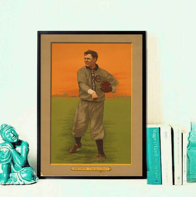 

baseball card portait Fine Art Print(17 inch X 12 inch)