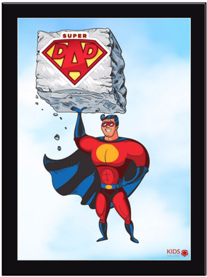 

SuperDad Paper Print(11.69 inch X 8.27 inch, Framed)