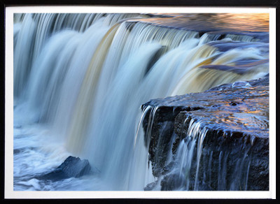 

Beautiful Water fall scenery Fine Art Print(12 inch X 18 inch)