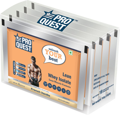

PROQUEST 100 % pure Isolate lean Whey Protein(165 g, French Vanilla)