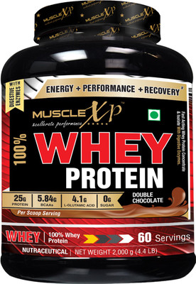 

MuscleXP 100% Whey Protein New Gold Standards - With Digestive Enzymes Whey Protein(2 kg, Double Rich Chocolate)