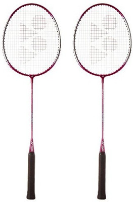 

Yonex 'GR 303 Saina Nehwal Special Edition' Badminton Racquet ( Dark Pink / Magenta) (Pack of 2) Pink Strung Badminton Racquet(G4 - 3.25 Inches, 90 g)