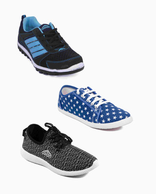 

Asian Women's Combo Pack of 3 casual shoes Casuals For Women(Multicolor