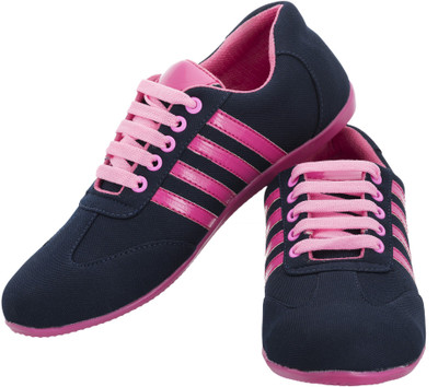 

NE Shoes Canvas Shoes For Women(Navy, Pink