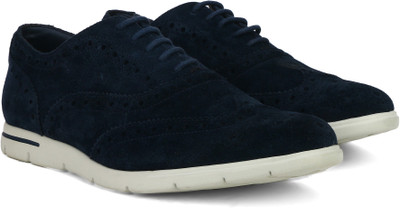 

Clarks Denner Limit Navy Suede Corporate Casuals For Men(Navy