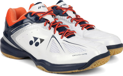 

Yonex SHB35EX Badminton Shoes For Men(White, White orange