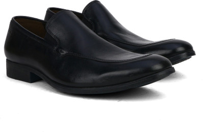

Clarks Banfield Step Black Leather Slip On For Men(Black