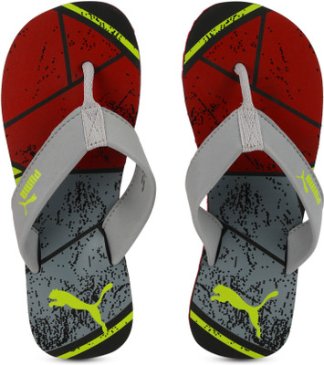 

Puma Splash IDP Flip Flops, Quarry-black-high risk red