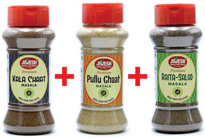 

Jiwesh SPICES SPECIAL COMBO PACK 300 GRMS (KALA CHAT MASALA 100 GRMS, PULLU CHAT MASALA 100 GRMS, RAITA SALAD MASALA 100 GRMS)(300 g)
