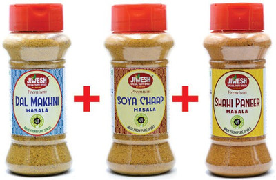 

Jiwesh SPICES SPECIAL COMBO PACK 300 GRMS (DAL MAKHANI 100 GRMS, SOYA CHAAP 100 GRMS, SHAHI PANEER 100 GRMS)(300 g)