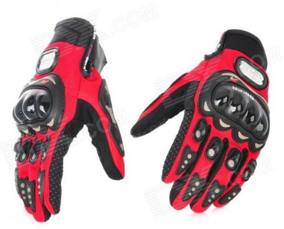 JMD Pro-biker Red Glove Riding Gloves (L, Red) available at flipkart for Rs.399