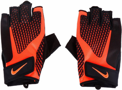 

Nike Men's Core Lock Training Gym & Fitness Gloves (, Black, Orange, Black;total crimson