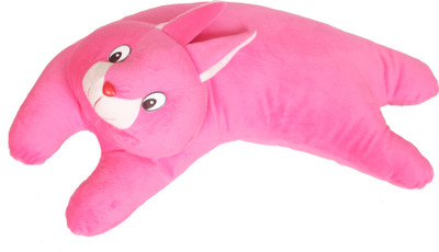 

Tickles Rabbit bolster Cushion - 48 cm(Pink)