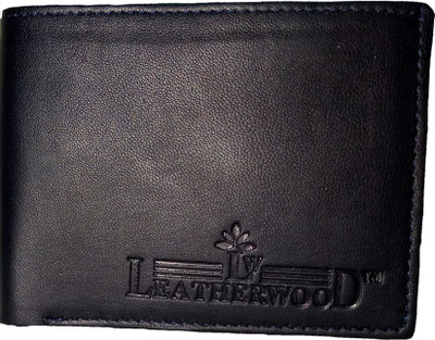 

LeatherwooD Men Black Genuine Leather Wallet(5 Card Slots)