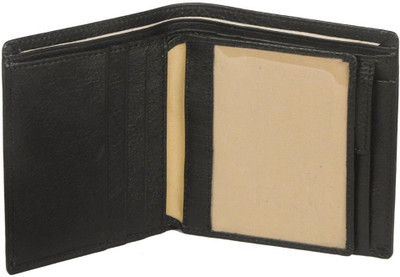 

Hidekin Men Black Genuine Leather Wallet(10 Card Slots)