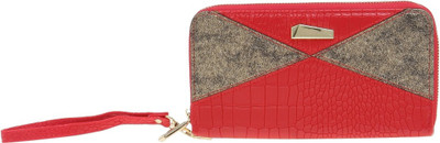 

Esbeda Women Casual Red Artificial Leather Wallet(18 Card Slots)
