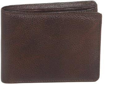 

Hidekin Men Brown Genuine Leather Wallet(10 Card Slots)