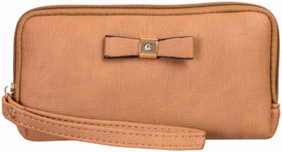 

Louise Belgium Women Casual Beige Artificial Leather Wallet, Brown