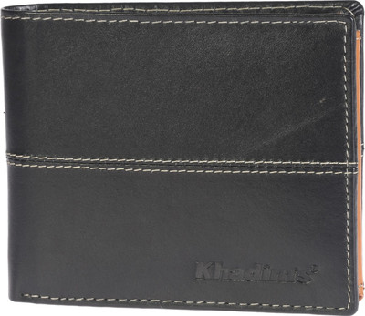 

Khadim's Men Black Genuine Leather Wallet(12 Card Slots)