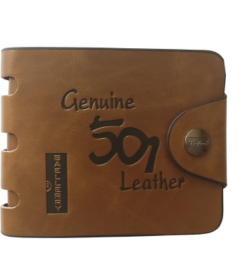 

Angelfish Men Brown Genuine Leather Wallet(4 Card Slots)