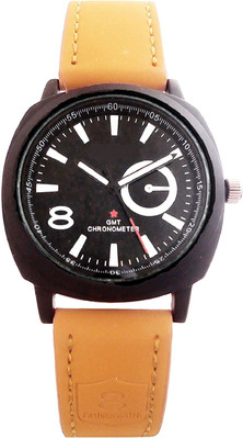 

sooms light brown Belt Sports artificial chronograph dial Watch - For Men