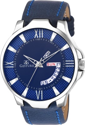 Gesture 1103- Blue Day And Date Watch  - For Men   Watches  (Gesture)