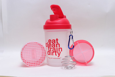

A&D Fitness 500 ml Shaker(Pack of 1, Red), Red & white