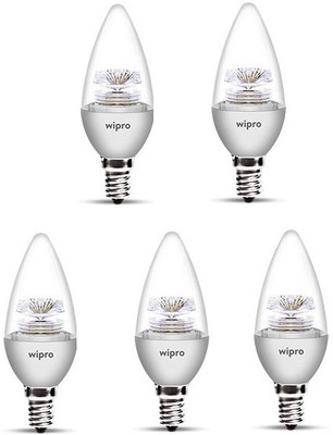 

Wipro 5 W Candle E14 LED Bulb(Yellow, Pack of 5)