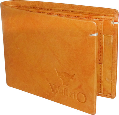 

WALLETO Unisex 100% Genuine Leather Business Card, Personal Id,Credit Card, Driving Licence Card Holder Cum Mini Money Wallet (No.3Wall_13), Slots Space for 6 Card Holder(Set of 1, Tan)