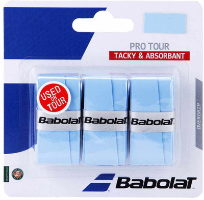 

Babolat PRO TOUR X3 Tacky Touch Grip(Blue, Pack of 3)