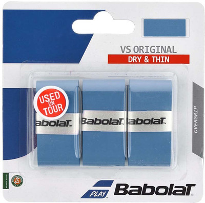 Babolat VS ORIGINAL X3 Tacky Touch Grip(Blue, Pack of 3)