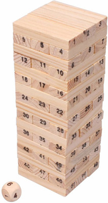 

Isquare Enterprises 51 pcs jenga(Multicolor)
